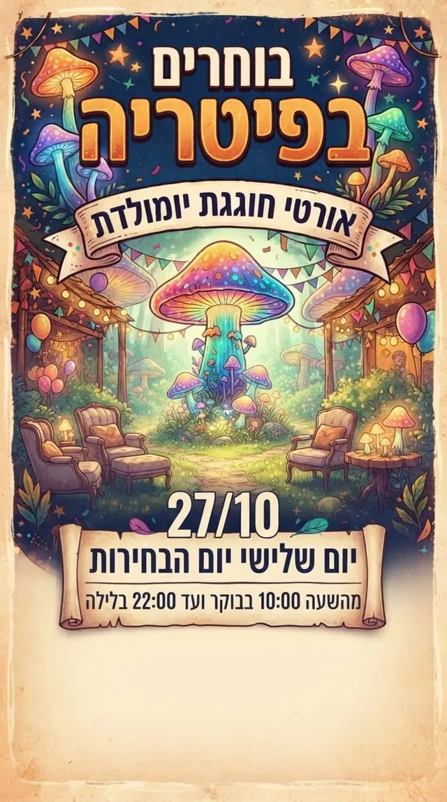 פוסטר של יומהולדת לאורטי!