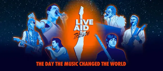 פוסטר של לייב אייד Live Aid - מופע הענק משנות ה-80 ,מיוזיק סיטי באר שבע