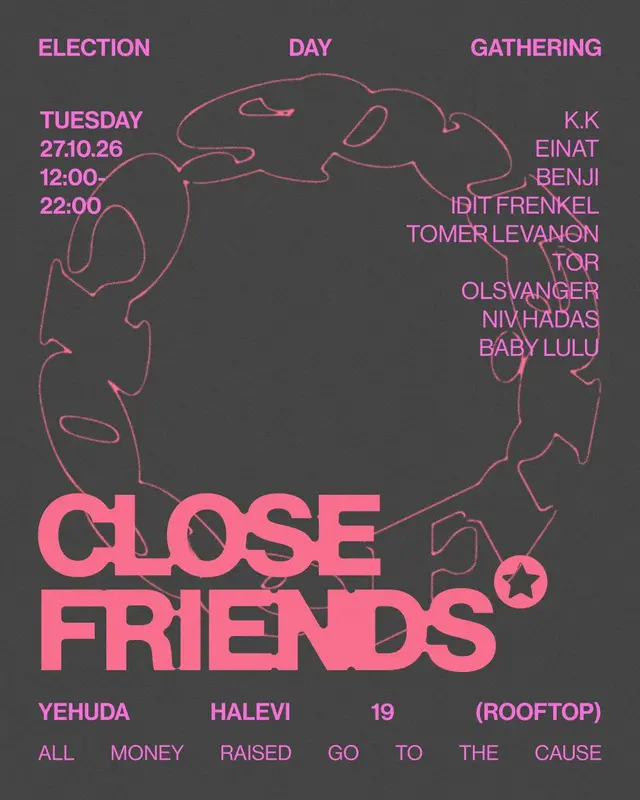 פוסטר של CLOSE FRIENDS * : ELECTION DAY GATHERING 27/10