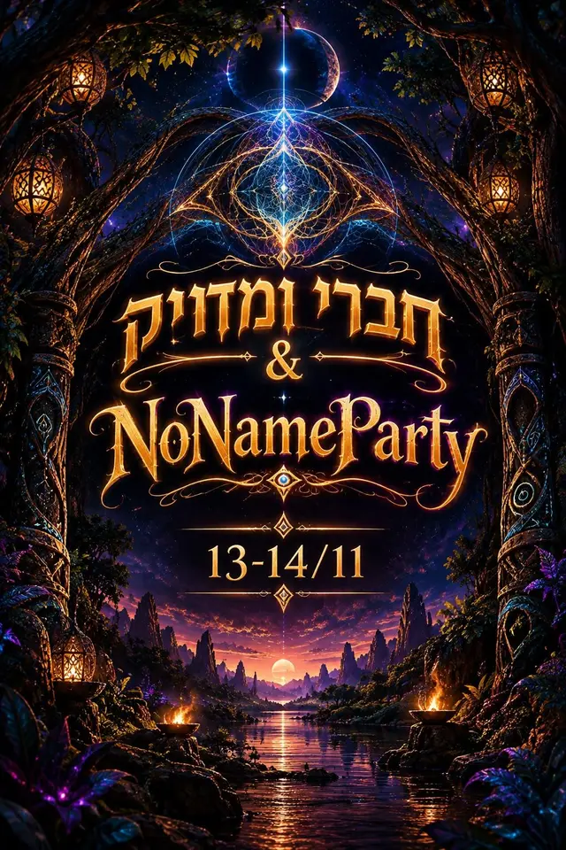 פוסטר של NoNameParty&חבריומדויק