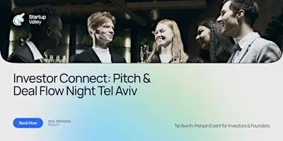 פוסטר של Investor Connect: Pitch & Deal Flow Night Tel Aviv