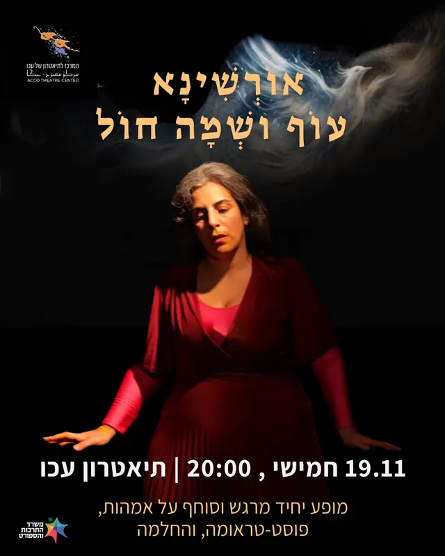 פוסטר של אורשינא - עוף ושמה חול | 19.11 תיאטרון עכו