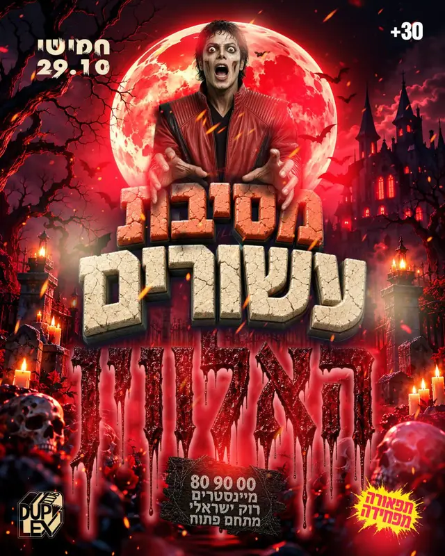 פוסטר של מסיבת האלווין עשורים