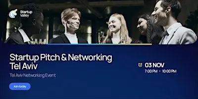 פוסטר של Startup Pitch & Networking Tel Aviv
