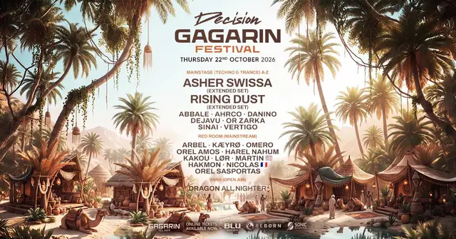 פוסטר של DECISION GAGARIN TEL AVIV • 3 STAGES • 22.10