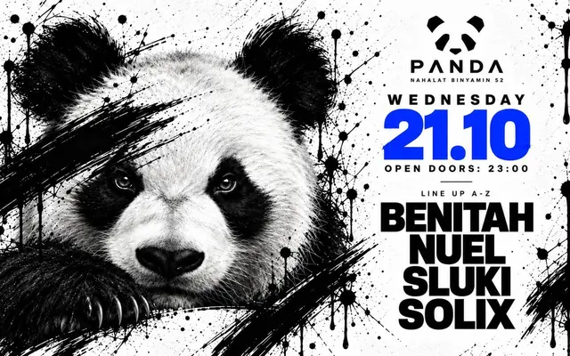 פוסטר של WEDNESDAY | BENITAH / NUEL / SLUKI / SOLIX | PANDA TLV