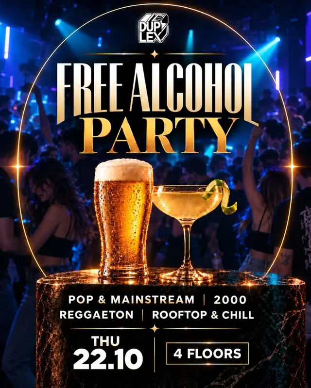 פוסטר של Free Alcohol Party
